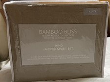 Bamboo Bliss King 4-Piece Sheet Set - 100 Rayon Bamboo Fiber, Made In Cambodia
