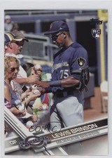 2017 Topps Update Image Variation SP (Signing Autographs) Lewis Brinson 09rp