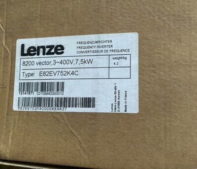 E82EV752K4C NEW LENZE E82EV752-4C 8200 VECTOR D-31855 7.5KW