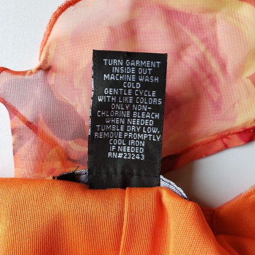 New York & Company Y2K Sheer Overlay Milkmaid Dress Floral SharkBite Fairy Sz 14 - Picture 9 of 14