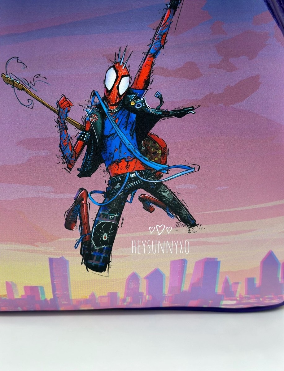 Marvel Spider-Man: Across the Spider-Verse Character Magnetic Fold Backpack Loungefly Marvel Spider-Man: Across the Spider-Verse Group  main image 2