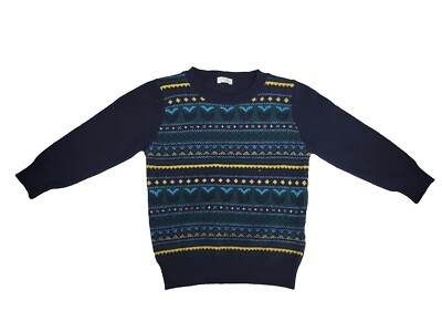 NWOT NEW Il Gufo Navy  Fair Isle  Sweater 2y