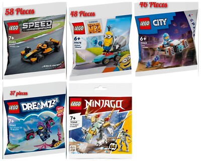 LEGO Polybag Speed Champions, Dreamzzz, Despicable Me and