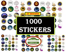 Happy Ramadan Sticker(1000) Ramadan Favors Islamic Gifts Islamic Wall Decoration