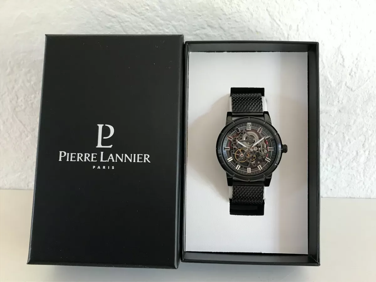 New Pierre Lannier Mens Ref 321C438 Nova Automatic Steel Strap Watch