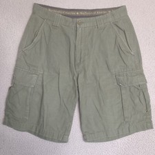 Boy Scouts Of America Uniform Canvas Shorts Mens Size 32 Green Cargo Cotton
