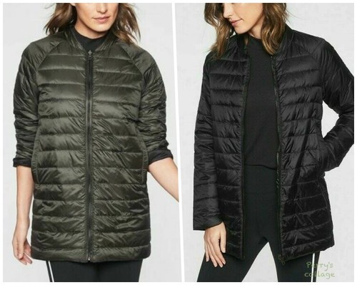 ATHLETA ReversaWarm Down Coat XS Black 