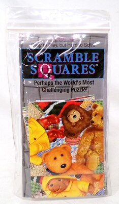 B. Dazzle Inc 2002 Scramble Squares Teddy Bears 9 Piece Tile Puzzle Complete