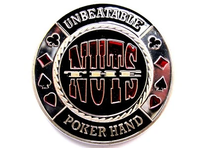 Pokerguard Poker Card Guard "THE NUTS" silber Pokerzubehör