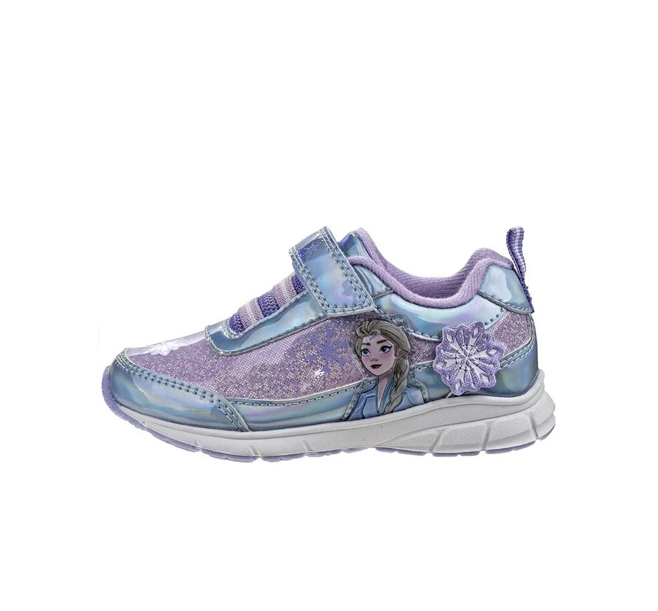 Disney Frozen Anna & Elsa Niñas Iluminadas Zapatillas Zapato, Talla: 7,8, 9,10,11,12 Foto 4 de 4