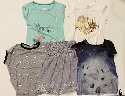 H&M, Loft Girls Summer Top Size 10-12 Lot 5