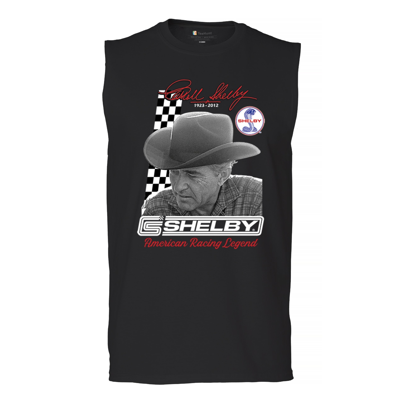 ALTRA Camicia Carroll Shelby American Racing Legend Muscle Cobra Mustang GT500 Uomo