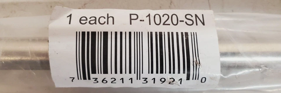 9 Cantidad. Tiradores de herrajes de gabinete de barra europeos Dynasty Hardware P-1020-SN (9 cantidades) Foto 2 de 4