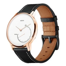 For Nokia Withings Steel HR Activite Band, Classic Genuine Leather Watch Strap