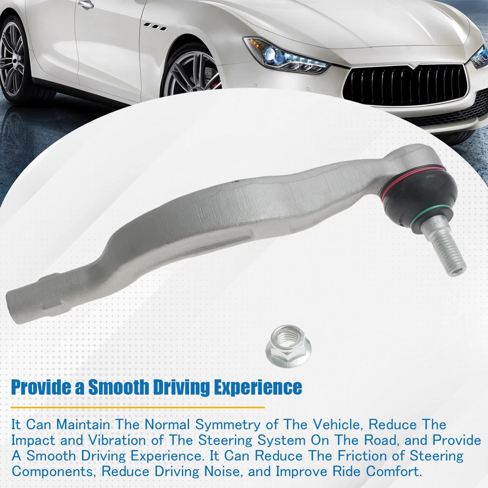 Правосторонний внешний конец анкерного стержня со стороны пассажира для Maserati Ghibli 2014 2015 2016 - Изображение 2 из 4