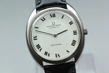 Vintage "Near Mint" Universal Geneve 866102 White Shadow Automatic Men's Watch