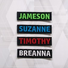Name Tapes, Military Nametapes, Custom Name Patches, Embroidered Name Tags
