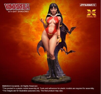 X-Plus Vampirella With Bat Shadows 1/8 Scale Model Kit MISB CLEARANCE SALE!