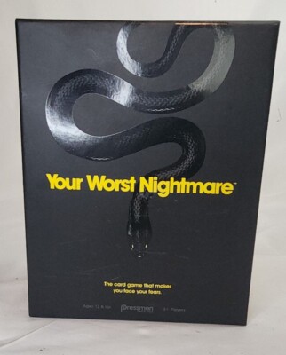 Your Worst Nightmare Card Game by PRESSMAN SCARY NIGHTMARES SPIDERS NEW
