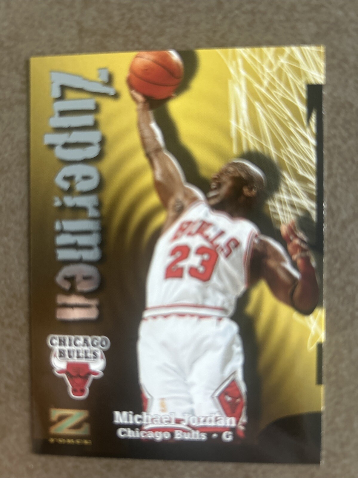 1997-98 Skybox Z-Force Michael Jordan Zupermen #190 Chicago Bulls