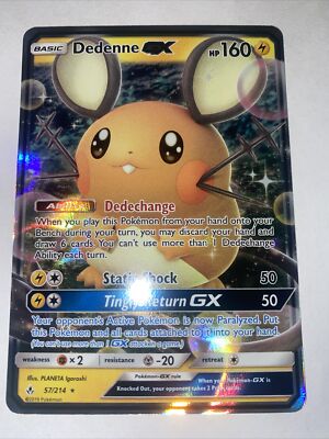 Dedenne GX Pokemon Card 57/214 NM-M | eBay