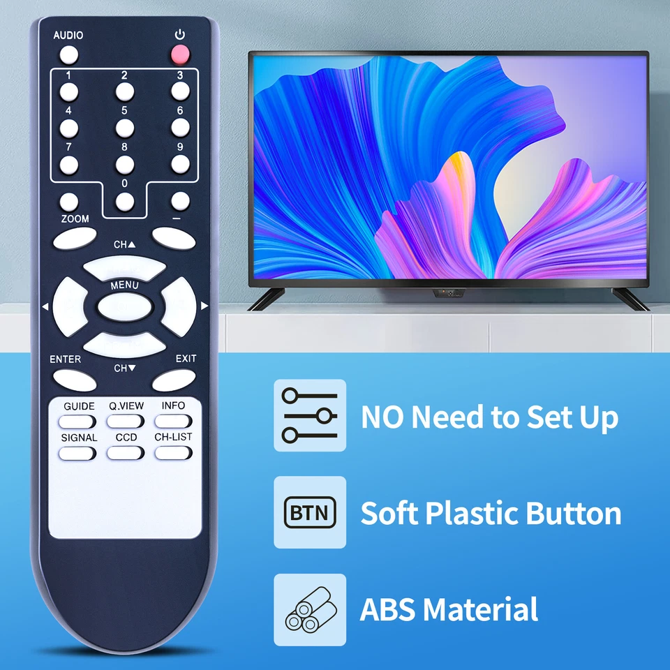 New RC-032 Remote Control For COBY Converter box DTV100 DTV101 DTV102 DTV103 - Image 3 of 4