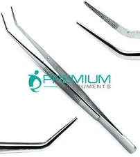 Dental Cotton Tweezer 16cm College Serrated Tip Surgical Dressing UPGRADED