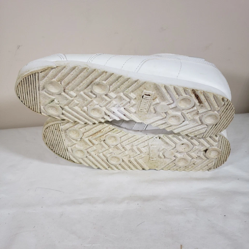 Tenis clásicos de cuero blanco K-Swiss 53643-131 niños niñas jóvenes talla 1 Foto 2 de 4