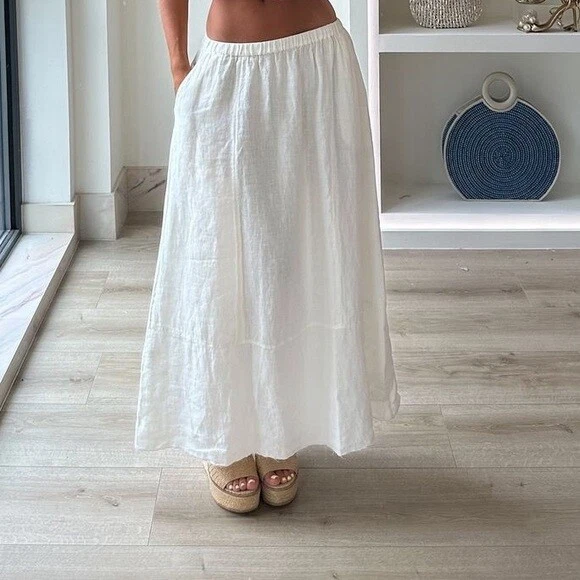 ZARA 100% LINEN MIDI SKIRT ZW COLLECTION NWT
Opens in a new window or tab