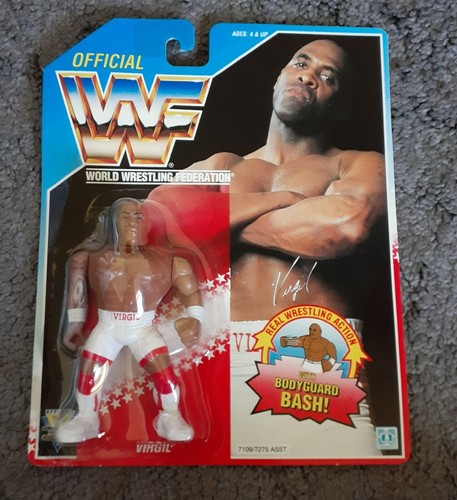 1992 WWF Hasbro Series 5 Virgil Blue Card MOC...