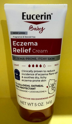 Eucerin Baby Eczema Relief Hydrating Cream 5 oz Fragrance Free no date