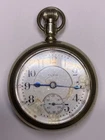Antique B.W Raymond Elgin 17 Jewels Silveroid Pocket Watch Runs (29-113)