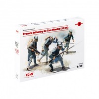 ICM - French Infantry In Gas Masks (1916) - 1:35 - 4 Figuren