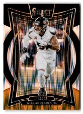 2024 Panini Select #100 Will Anderson Jr. Black & Gold Prizm Shock