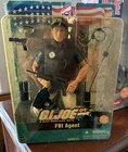 Hasbro G.I. Joe FBI Agent Action Figure 2003 Boxed w/ Cap Pants Shoes Rifle
