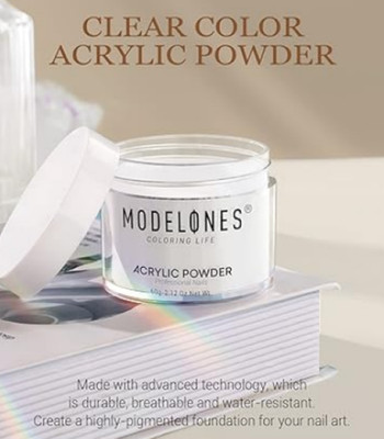 Modelones Clear Acrylic Power 4.2 oz. NEW. Bonus ASP Bonding Powder