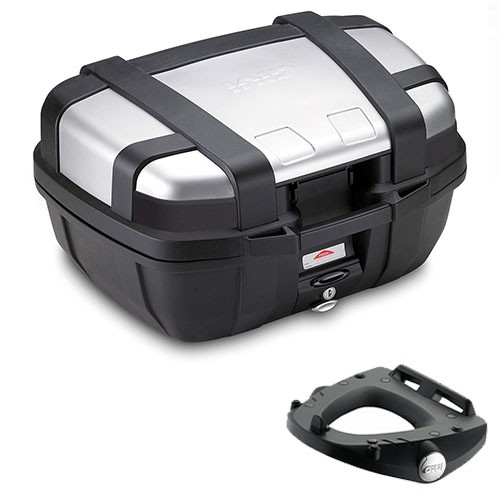 Givi TRK52N Bauletto 52LT Schwarz + Honda Pan European ST 1300 Piastra 2006 2007-image