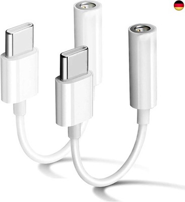 Apple MFi Zertifiziert 2 Pack USB C auf 3.5mm Kopfhörer Jack Adapter für iPhone