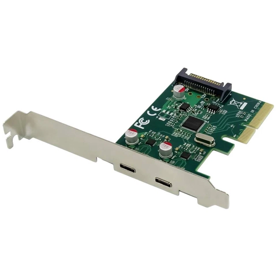 Conceptronic EMRICK07G 2 Porte Scheda di interfaccia USB-C® 3.1 Gen2 PCI - Immagine 2 di 4