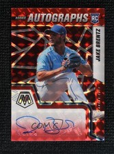 2022 Panini Mosaic Rookie Choice Fusion Prizm Jake Brentz #RAM-BR Auto 0vs5