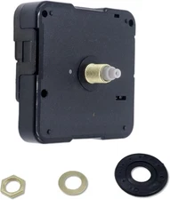 Clock Movement Replacement, 16.5mm/0.65 Inch Shaft Length, Black 