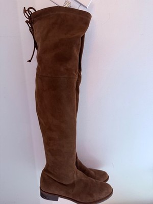 Stuart Weitzman Lowland Over The Knee Boot Brown Size 5 NEW