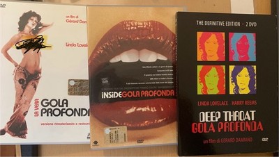 DEEP Throat 2 DVD Uncut + Vera Gola Deep + Inside 3 DVDs wie neu - Lind Lovelace