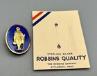 WWII Sterling 111th Infantry Regiment DI Pin With Sales Card by Robbins NICE — photo 2