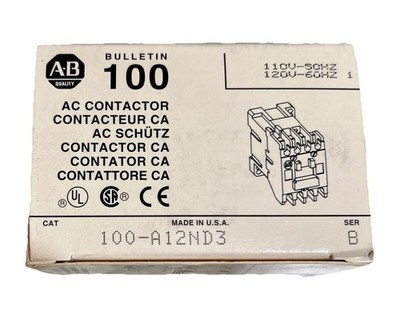 Allen Bradley 100-A12ND3/100A12ND3 Ser-B Made in USA New In Box