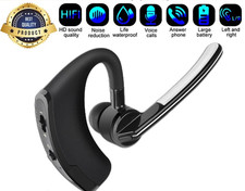 Bluetooth Earpiece Wireless Headset Noise Cancelling Headphones Driver Trucker