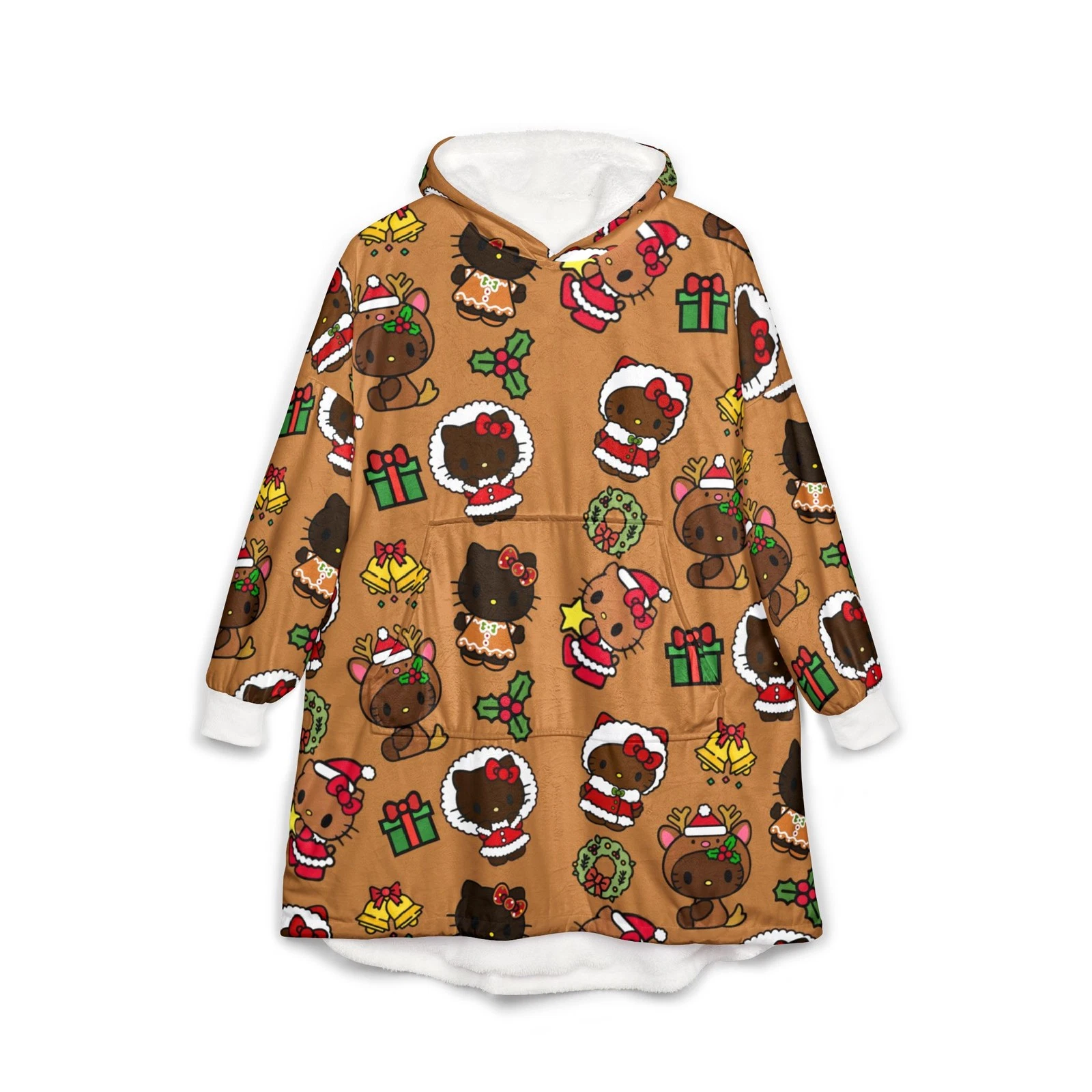 Holly Jolly Hello Blanket Hoodie