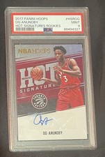2017-18 Panini NBA HOOPS Hot Signatures Rookies OG Anunoby #HSR-OG Psa 9