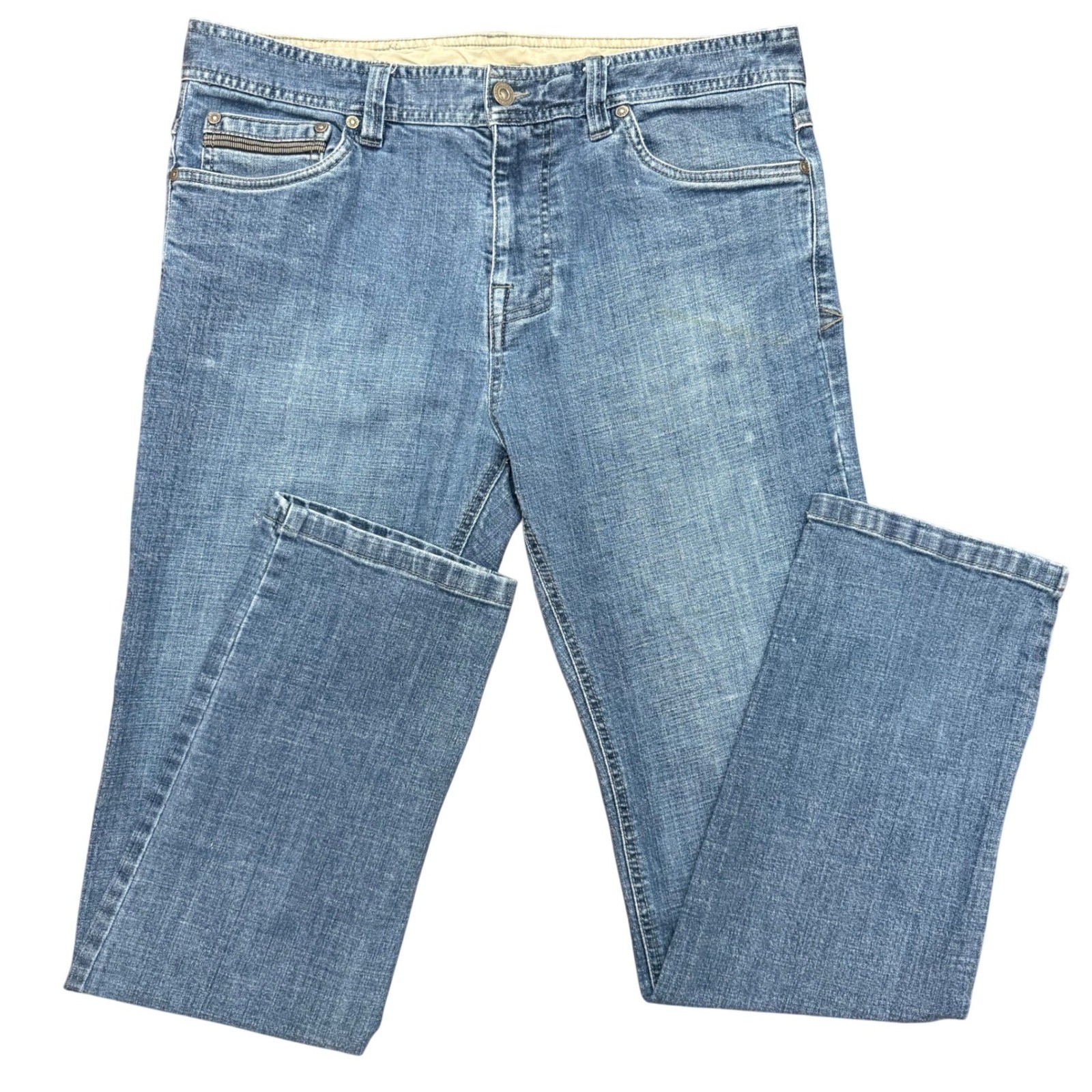 's Jeans Size 34 Blue Denim Relaxed Fit Cotton Spandex Blend