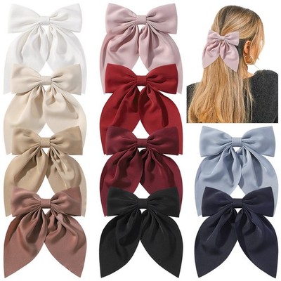 Große 7 Zoll große große Schleife Damen MÄDCHEN HAARSCHMUCK Clips UK